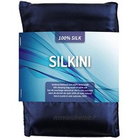 Silkini Sac de couchage naturel en 100 % soie naturelle rectangulaire