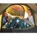 SONGMICS Sac de Couchage avec Sac de Rangement Coutures ultrasoniques 4 Saisons Portable léger Compact pour Camping randonnées températures idéales 5-15°C