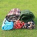 GoodFaith Sac de couchage en polaire couverture de drap portable sac de couchage pour extérieur camping voyage randonnée plaid bleu marine