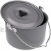 AleXanDer1 Titanium Pot 21,6 x 14.6cm Alliage d'aluminium Portable en Aluminium Suspendu Pot en Plein air Camping Pique-Nique Cuisson de Camping