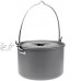 AleXanDer1 Titanium Pot 21,6 x 14.6cm Alliage d'aluminium Portable en Aluminium Suspendu Pot en Plein air Camping Pique-Nique Cuisson de Camping