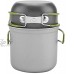 Oure Pot en Aluminium Batterie de Cuisine Portable pour Barbecue Pique-Nique Pratique pour la randonnée en Camping