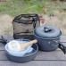 Ustensiles de Cuisine de Camping Ustensiles de Cuisine de Camping Portables en Plein air 1-2 Personnes Pique-Nique Barbecue Pot Vaisselle de Pique-Nique