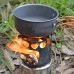 GXT Set de Cuisson à Sac à Dos Camping Camping Pot et casseroles Camping Cookware Kit Kit Kit Cop Cook Set avec poêle de Camping en Plein air Fournitures de Pique-Nique Color : Orange