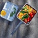 Rekuopl Vaisselle de cuisine en aluminium Boîte à pain portable Poêle de camping pour Auuen Camping Randonnée Pique-nique BBQ Plage