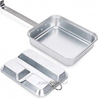 Rekuopl Vaisselle de cuisine en aluminium Boîte à pain portable Poêle de camping pour Auuen Camping Randonnée Pique-nique BBQ Plage