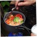 Ustensiles de cuisine en plein air Set bouilloire Pot Pan Accessoires pour 2 à 3 personnes camping en plein air Voyage pique-nique randonnée en plein air BlackEssential poêles et accessoires