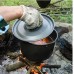 Ustensiles de Kit portable léger de cuisine Set en aluminium Non Stick Camping casseroles et pots avec bouilloire pour 2-3 personnes pour camping en plein air Randonnée pédestre de pique-nique