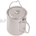 WOVELOT Outdoor Titane Pot Tasse Tasse Pots Vaisselle Camping Tasse Pique-Nique Tasse à Eau Tasse De Café à Thé avec Couvercle Pot 750Ml
