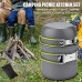 ECSWP HWCJYYL Cuisuariables Portables Camping en Plein Air Cuisinerie Pot Ensemble Portable 1-2 Personne Pique-Nique Ustensiles De Cuisine