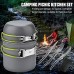 ECSWP HWCJYYL Cuisuariables Portables Camping en Plein Air Cuisinerie Pot Ensemble Portable 1-2 Personne Pique-Nique Ustensiles De Cuisine