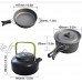 Mzxun 9pcs accessoires de pique-nique portables Camping voyage randonnée en alumine cuillère cuillère ustensiles de cuisine en pot de voyage sac à dos extérieur Color : As pic5
