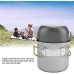 TOPINCN Camping Batterie de Cuisine Pots en Aluminium portatifs pour Le Barbecue en Plein air 2Pcs Set