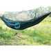 Asixx Hamac à Moustiquaire Camping Hamac avec Moustiquaire en Nylon Parachute pour Camping et Randonnée Livré avec Corde et Crochets de Suspension 3 Couleurs