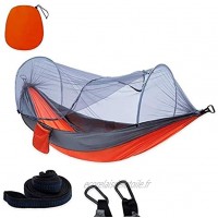 Bed HDS Promotion-1-2 Personne Portable Camping en Plein air hamac avec moustiquaire Balançoire Dormir Lit Voyage léger for la randonnée Camp Color : Nylon Spinning