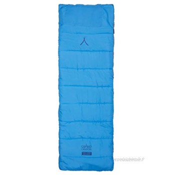 Grand Canyon Topaz Coussin de lit de camping – Coussin doux et bien isolant avec rembourrage en polyester sac pour coussin utilisable des deux côtés bleu ou gris