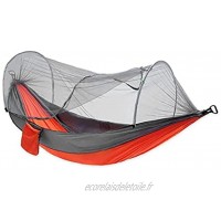 Ohomr Hamac de Camping Hamac Portable Hamac de randonnée avec moustiquaire Lit de Voyage léger