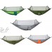 QUETW Hamac portable de camping en plein air avec moustiquaire en tissu parachute tente de randonnée voyage chasse couchage lit chaud coton Taille : A