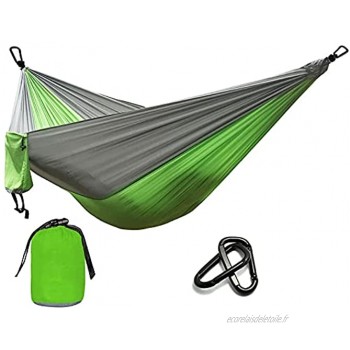 YUXI8541NO Hamac simple pour adulte en plein air camping voyage chasse lit de couchage ceintures hamac de camping couleur : vert clair