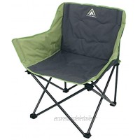 10T Jace Beechnut Chaise de Camping Pliante XXL jusqu'à 130 kg avec Porte-gobelet et Poche latérale