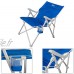 AKTIVE 52839 Chaise Pliante pour Camping 3 Positions 59 x 87 x 98 cm Tube métallique et Polyester Multicolore 87 x 59 x 98 cm