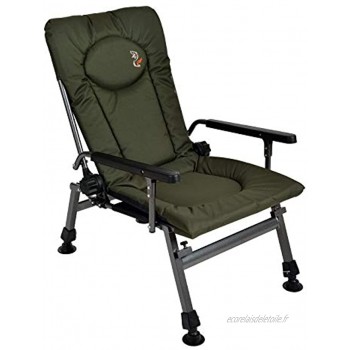 Carp Chaise de pêche F5R Chaise de camping de luxe pour la pêche à la carpe Avec hauteur supplémentaire