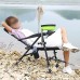 Chaise Camping Chaises de pêche pliantes Chaises de pêche portables avec coussin détachable et jambes de levage pour la transaction de camping de voyage en plein air Chaise Pliante Camping