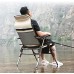 Chaise Camping Plage Chaise longue Chaise à bascule en plein air avec pieds réglables pour Camping Beach Pliant Chaise de pêche montée pour la chaise de canne montable Chaise Pliante Camping