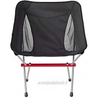 Chaise de Camping Chaise de Camping Pliante Portable Chaises Pliantes ultralégères Capacité maximale 120 kg Siège Portable à Cadre en Aluminium Structure Stable pour activités de Plein air,