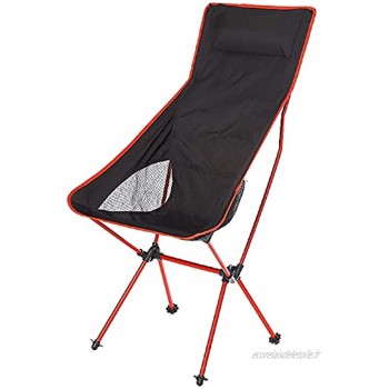 Chaise de Camping Chaise de Camping Pliante Portable en Plein air Chaises Pliantes de Plage Ultra-légères Chaise de pêche Support en Alliage d'aluminium pour Le Camping Randonnée Randonnée