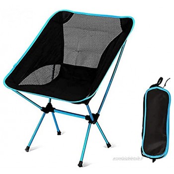 Chaise de Camping Chaise de pêche en Plein air Ultra-légère chaises Pliantes Portables en Alliage d'aluminium Chaise de Camping Pliante pour Le Camping la randonnée la randonnée