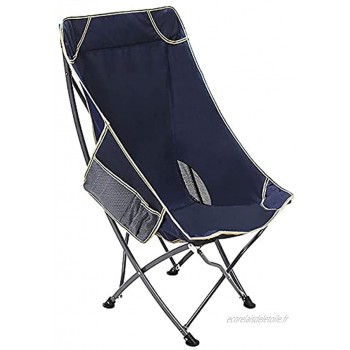 Chaise de Camping Chaises Pliantes d'extérieur Portables Chaise de pêche Chaise de Camping Chaises Pliantes ultralégères en Plein air pour Camping Randonnée Randonnée Pelouse Plage Sports