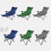 Chaise de Camping Chaises Pliantes ultralégères d'extérieur avec Repose-Pieds Amovible Chaise de Camping Pliante Chaise de pêche Portable pour Le Camping sur Herbe Plage de Sable Balcon Pêc