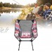 Chaise de camping en plein air siège de chaise de pêche pliable ultra-léger avec sac de rangement pour camp en plein airVent rouge et blanc
