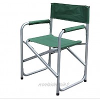 Chaise de Camping Outdoor Lounge Chair légère Rabattre Chaise Pliante légère Fauteuil Directeur Chaise de Plage Color : Green