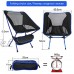 Chaise de Camping Pliable Portable Chaise de Voyage de Camp Pliante Compacte Chaise de Sac à Dos dans Une Chaise de Sac avec Rangement de Poche Latérale Camping de Plage en Plein Air