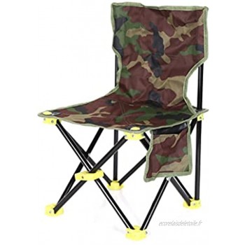 Chaise de camping pliante légère et portable avec poches latérales confortable et durable pour barbecue plage pêche camping