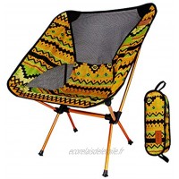 CWWHY Chaises Pliantes extérieures Ultra-légères chaises de Plage Portables compactes pour Camping pêche Pique-Nique Barbecue dans Un Sac de Transport pour Les randonneurs