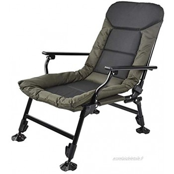 GOTOTOP Chaise de Camping Fauteuil Pliable Angle de Dossier réglable de 0~180 ° Matériau du Cadre en Acier Lit Pliant Se Pliant Chaise Confortable