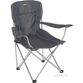 High Peak 44108 Chaise de Camping Pliante Mixte Adulte Gris Foncé Bleu 54 x 43,5 x 41 93 cm