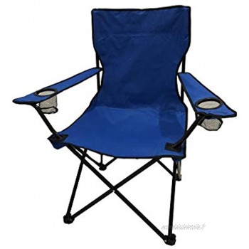 HOMECALL Chaise de camping pliable avec porte-gobelet et dossier haut