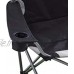Hyfive Chaise de Camping Pliante Noir