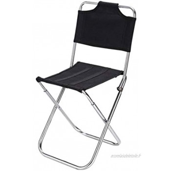 JGHF Chaise de camping portable ultralégère pliable Charge de 150 kg Tabouret de randonnée pour camping et pêche