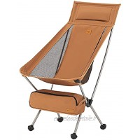 Naturehike Chaise de Camping Pliable Chaise de Plage Pliable Chaise Pliante Extérieure Portable pour la Pêche Le Pique-Nique la Randonnée Jaune L