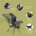 Robotime Chaise de camping portable pour adultes Camouflage Chaise pliante ultralégère avec sac de transport Chaise d'extérieur légère d'une capacité de 150 kg avec porte-gobelet pour la randonnée