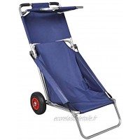 Zerone Chariot de Transport de Plage Pliable à roulettes Chaise de Plage Portatif Multifonction pour Plage Pêche Camping Capacité de Charge Maximale de 80 kg