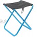 oshhni Mini Tabouret Pliant Portable Chaise Slacker extérieure Ultra légère randonnée siège de Camping de pêche avec Sac de Transport pour Camping Bleu