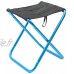 oshhni Mini Tabouret Pliant Portable Chaise Slacker extérieure Ultra légère randonnée siège de Camping de pêche avec Sac de Transport pour Camping Bleu