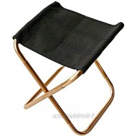 Tabouret de camping chaise pliante en alliage d'aluminium mini tabouret portable léger pour voyage pêche barbecue plage pique-nique jardin doré