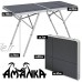 AMANKA Table Pliante 120x60x70cm Meuble de Camping Pique-Nique Portable Stable châssis en alu Plateau en MDF Anthracite